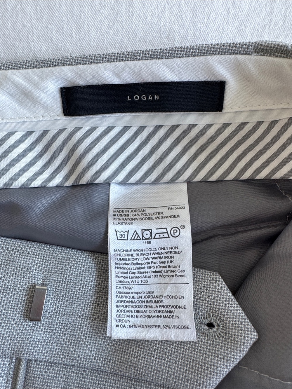 Banana Republic Women’s Logan Dress Pants in Light Gray 4 LONG 35” Inseam - Picture 6 of 8